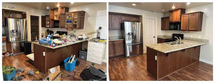 Springville UT junk removal before and after